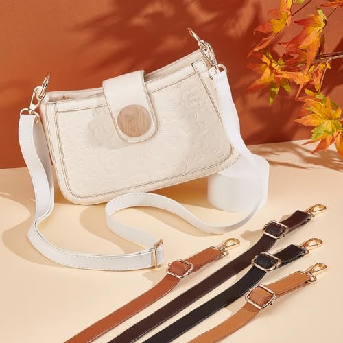 PandaHall 5 Color Adjustable Shoulder Strap, 28.152 Inch Leather Strap for PU Leather Crossbody Bag, Removable Tote Bag Strap with Gold Lobster Buckle4