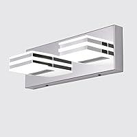 Vista 1 de Barra de luz LED para tocador de baño, 2 luces, lámparas modernas de 12 W, lámparas de baño sobre el espejo de 14 pulgadas, accesorios