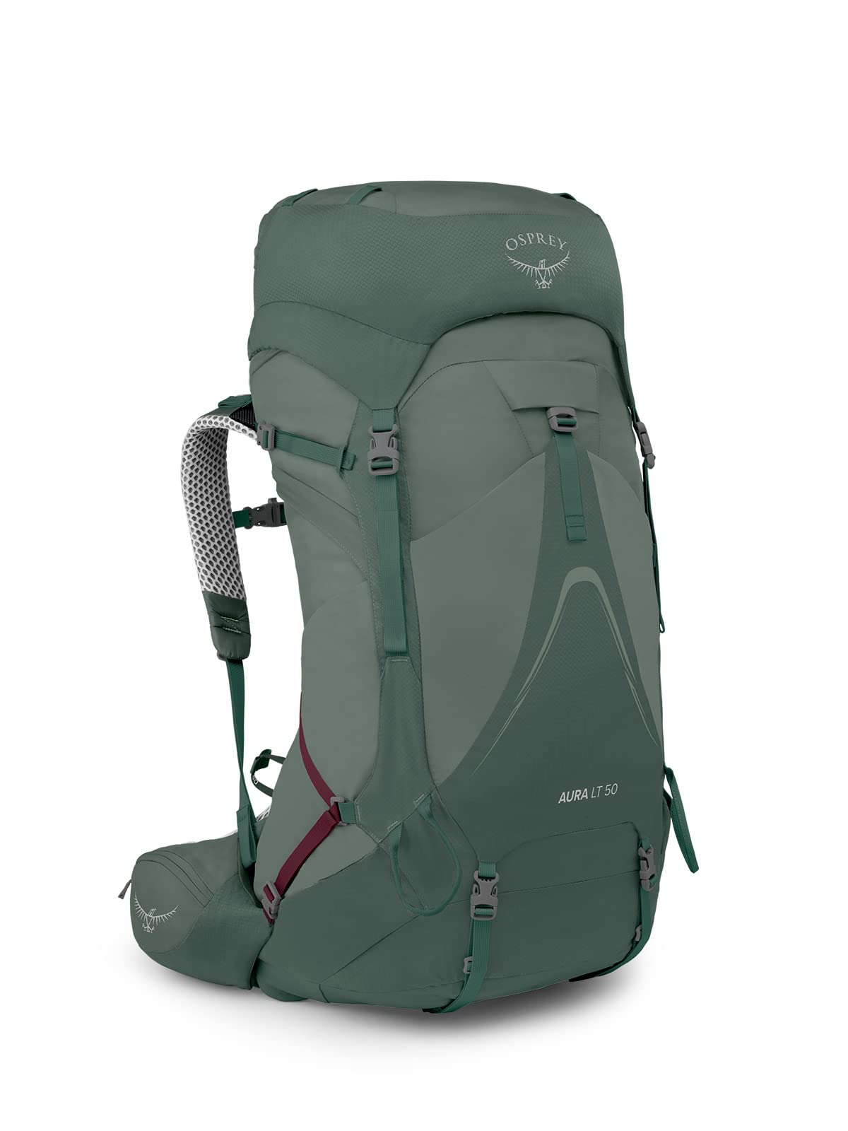 Osprey Aura Women's Backpack, 48L, Koseret/Darjeeling Spring Green, XS/S