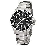 Regent Herren-Armbanduhr Elegant Analog Stahl-Armband silber Quarz-Uhr URF371