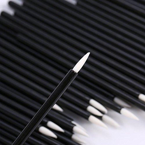 Meiyuan 100pcs Disposable Eyeliner Liquid Brush Eye Makeup Wand Cosmetic Applicator Tool