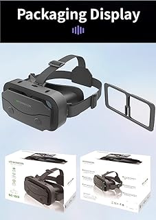 Occhiali VR per cellulare con telecomando, 3D VR Glasses Virtual Reality Occhiali PC Intrattenimento Anti Luce Blu Fit iPhone & Android 5.0-7.2 pollici