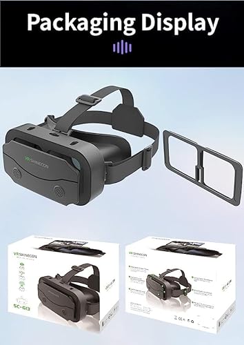 VRLEKAM VR Glasses for Mobile Phone with Remote Control, 3D Virtual Reality Glasses PC Entertainment Anti-Blue Light, Fit iPhone & Android 5.0-7.2 Inch - Image 2