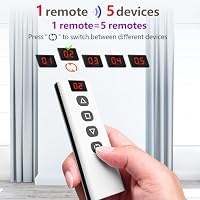 DieseRC 5-teiliges kabelloses Smart-Rollladen-Steuerungsmodul mit 1-teiliger RF-Fernbedienung, WIFI-Steuerung, kompatibel mit Google Home/Alexa APP-Steuerung und manuellem Schalter – Ansicht 2