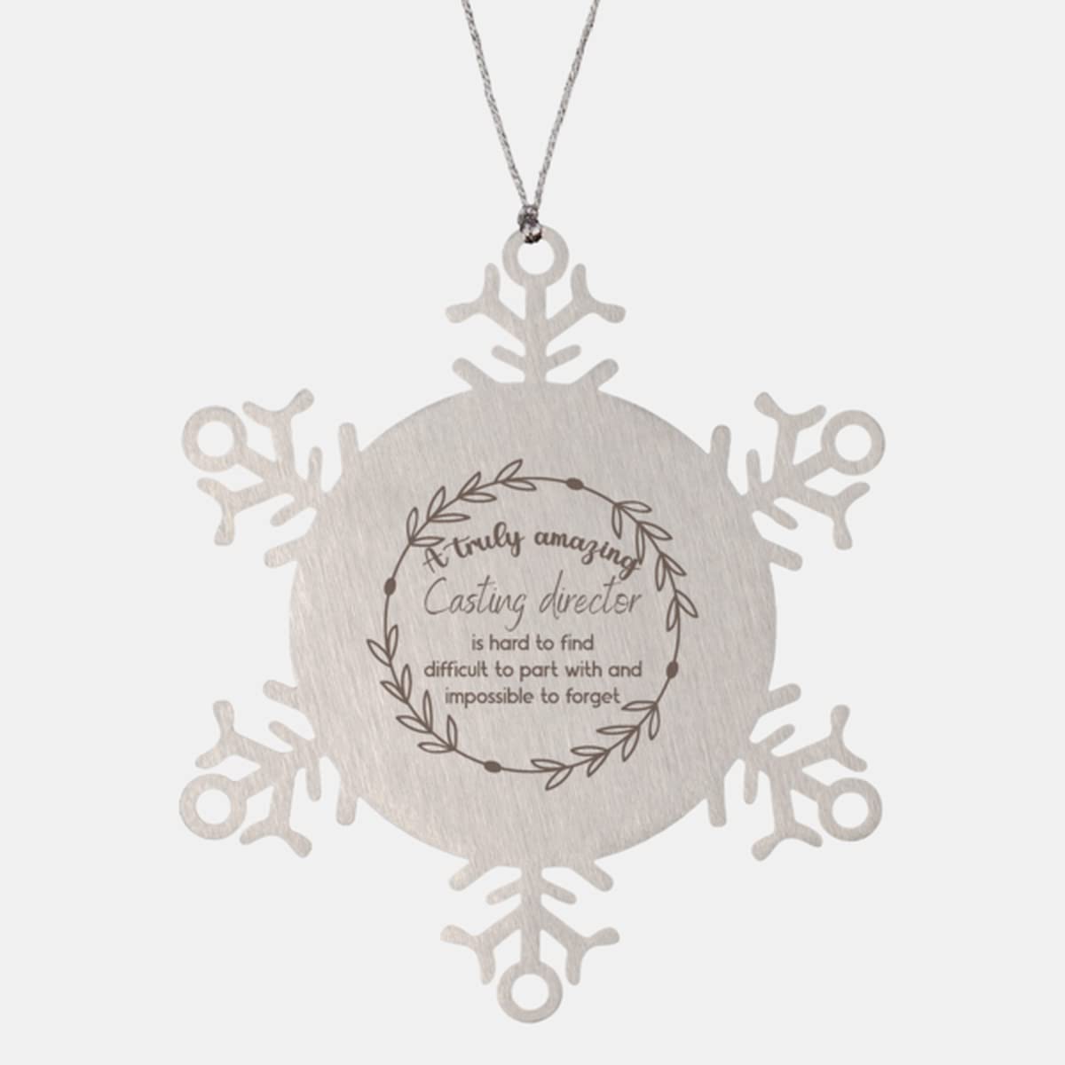 Casting Director Gifts for Casting Director Christmas Ornament Casting Director, A Truly Amazing Teacher Casting Director is Hard to find Difficult to Part with and Impossible to Forget Casting