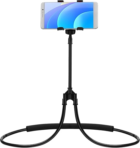 LIFKOME Soporte para teléfono celular para cuello, soporte de teléfono manos libres, soporte flexible en forma de U, soporte de teléfono para