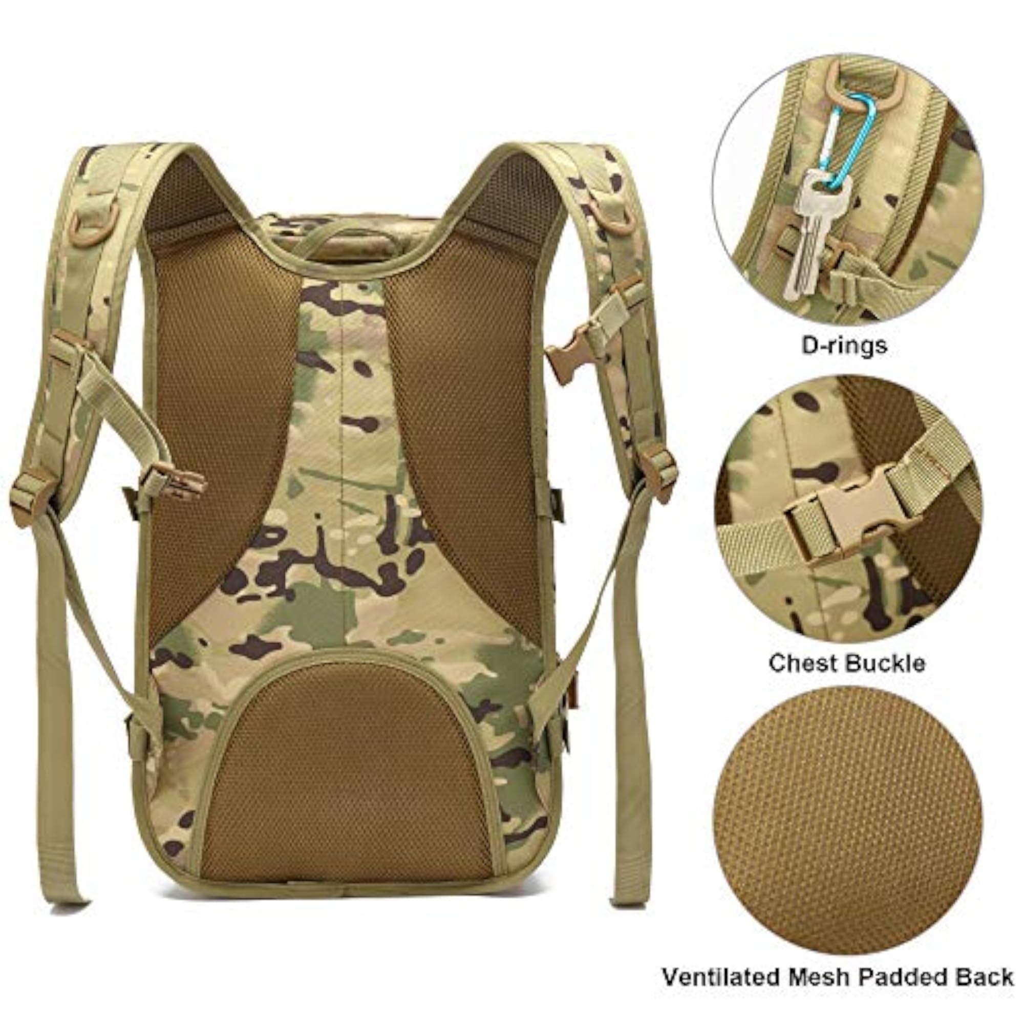 Military Tactical Backpack for Men, Survival Army Gear