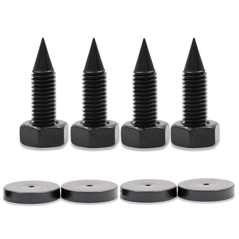 Generic 4pcs Speaker Spike Amplifier Shockproof Isolation Foot Stand Base Pad M6/M8/M10