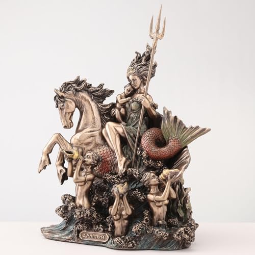 Figura Decorativa Amphitrite Diosa Griega del Mar 24 cm miniatura 4