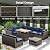 Joyside 7-Piece Patio Furniture Set, Rattan Outdoor Sectional Wicker Patio Conversation Set with Cushions and Coffee Table