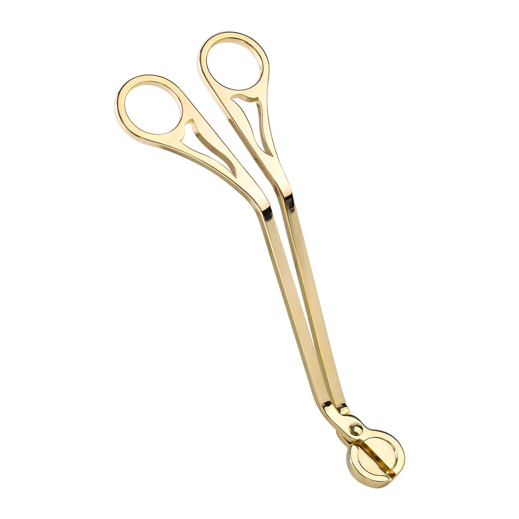 Lagahs Women's Gold Candle Wick Trimmer, Stainless Steel Candle Wick Cutter, Candle Accessories, Scissors To Burn Equally, Reduces Soot(Gold)