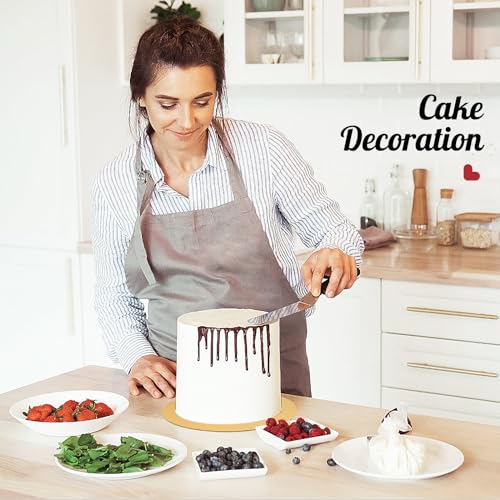 Bekoetoz 40 Pack Cake Boards Round 10 Inch Disposable Cake Plate Corrugated Cardboard Circles Cake Base Decorating Supplies (Gold 10\") - Thumbnail 6