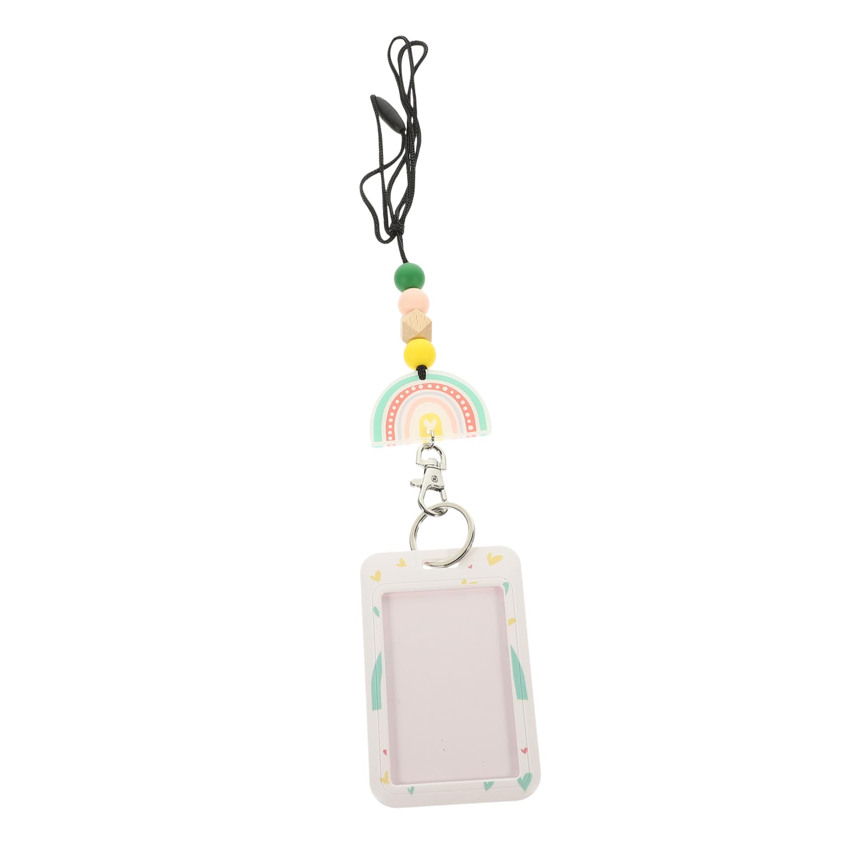 jojofuny 4 Set Badge con Laccetto Id in Silicone e Zinco Custodia Protettiva Scorrevole per Personale Studenti e Medici Leggero e Compatto