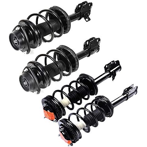 ASAPE 4PCS Front Rear Complete Struts Assembly w/Coil Spring Fit for Subaru Forester 1998 1999 2000 2001 2002 Replace OE 171412FL 171413FR, 171410RR 171411RL Cover
