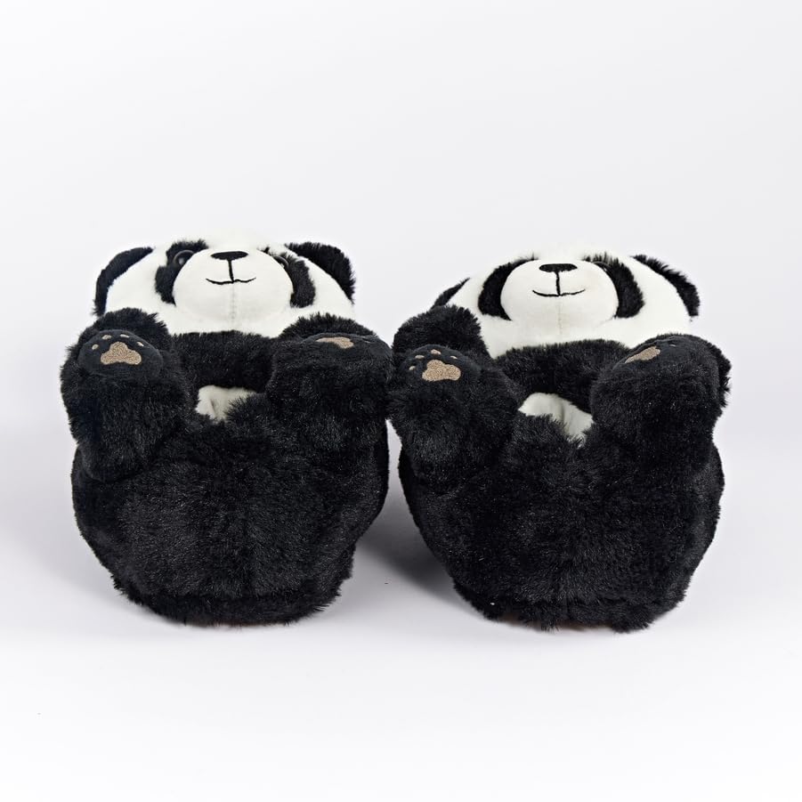 Image of ooohyeah Funny Animal Hug Plush Slippers for Women, Novelty Cute Cozy Warm Slippers with Non-Slip Grips