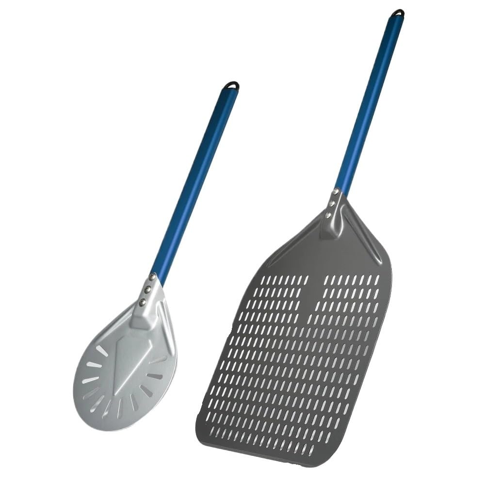 Pala Per Pizza Pala for pizza da 14/13/12 pollici con set di spatole 7/8/9, manico blu, utensili for(13inch7inch)