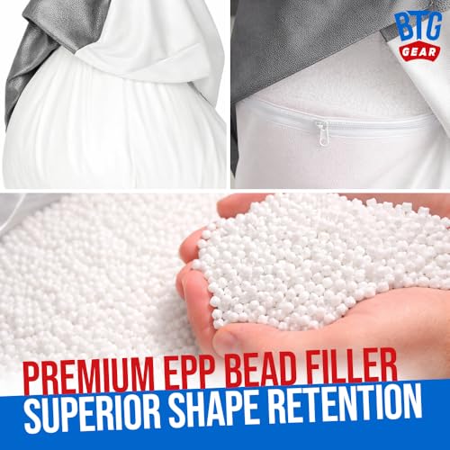 BTG GEAR Bean Buoy Chair for Boats | Regular Bean Bag 25"x26" | Marine-Grade Vinyl Deck Seat Bean Bag | Waterproof | for Fishing Boat & Deck Lounge