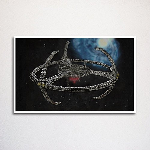Star trek: deep space nine word art print 11x17" u…