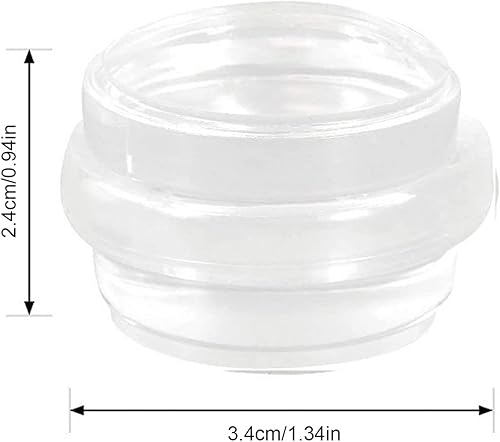 Miniatura 4 de Tope de puerta de acrílico transparente, 4 piezas autoadhesivo, sin taladro, protector de pared para puerta, pequeño tapón de puerta para proteger