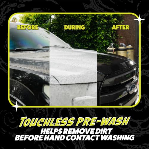 Image of Chemical Guys, Hands Off Touchless Pre-Wash & Mr. Pink Car Wash Soap Kit | Touchless pre-soak lifts dirt and road film, paired with Mr. Pink foaming soap for a safe two-step wash, 16 oz each