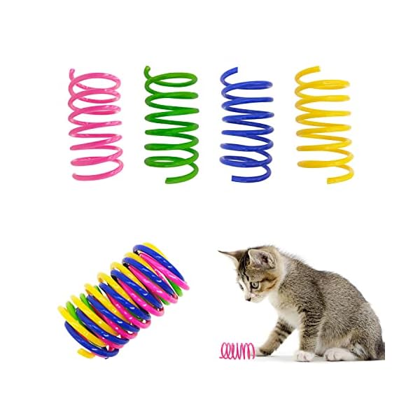 YULOYI Katzenfedern-Spielzeug für Indoor-Katzen, 60 Stück
