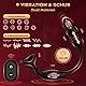 Anal Vibrator Prostata Stimulation Männer mit Penisring Sex Spielzeug für die Männer Anal Dildo Analplug Analvibratoren für Mann Anal Plug Vibratoren für Männer mit 9 Vibrationsmodi Sex Toys