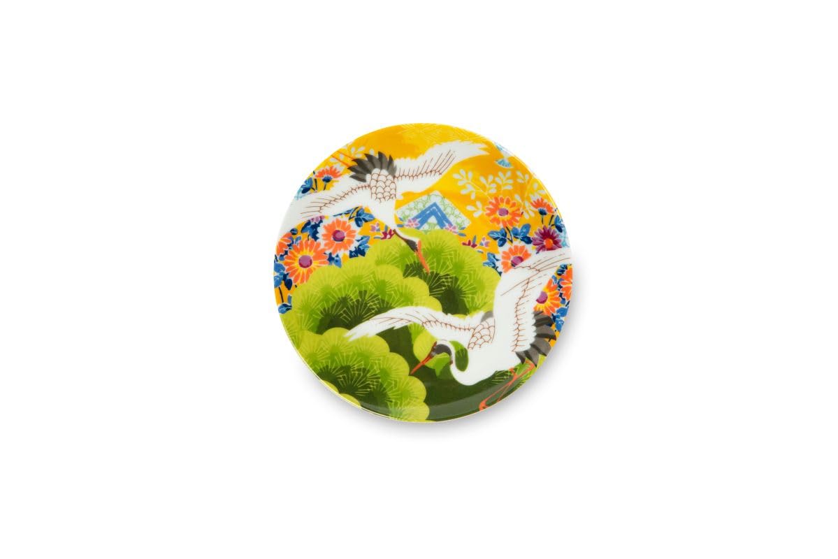 Excelsa Kimono - Juego de 6 platos de porcelana para aperitivos y postres, diseño japonés decorativo