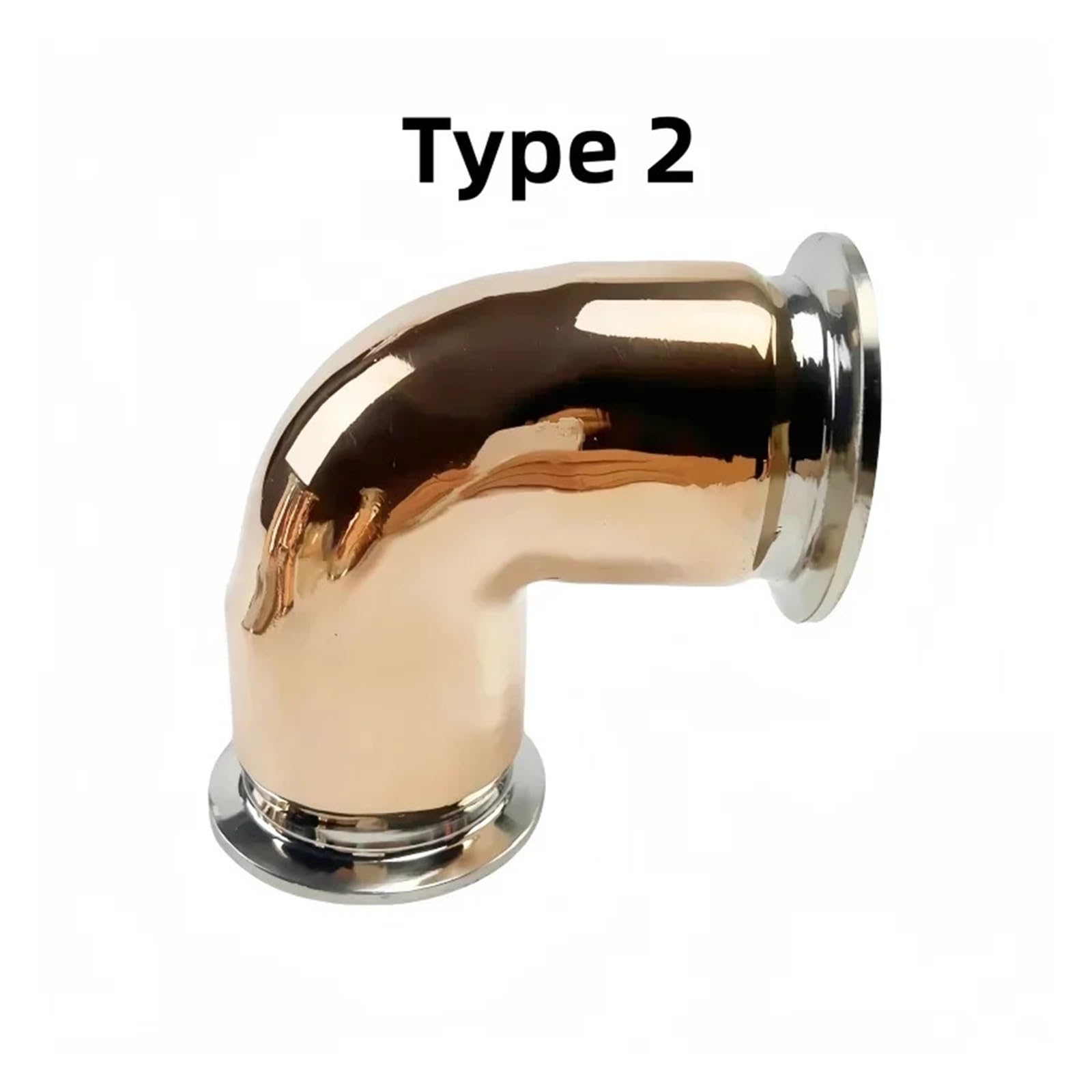 Codo de cobre de 90 grados de 2 pulgadas (51 mm) OD64 mm | Adecuado for accesorios de destilación de cerveza casera.(2-2")