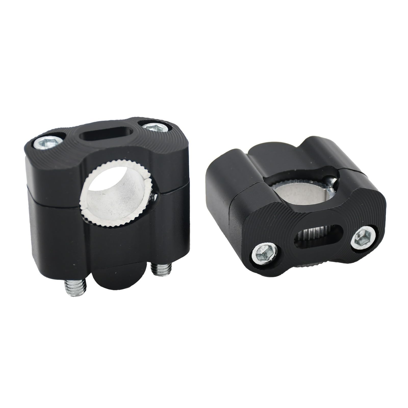 Distanziali manubrio Riser manubrio per moto da 22 mm e 28 mm da 7/8" adatto per motocross adatto per ATV Dirt Bike adatto per Yamaha adatto per Kawasaki Suzuki ecc.(Black)