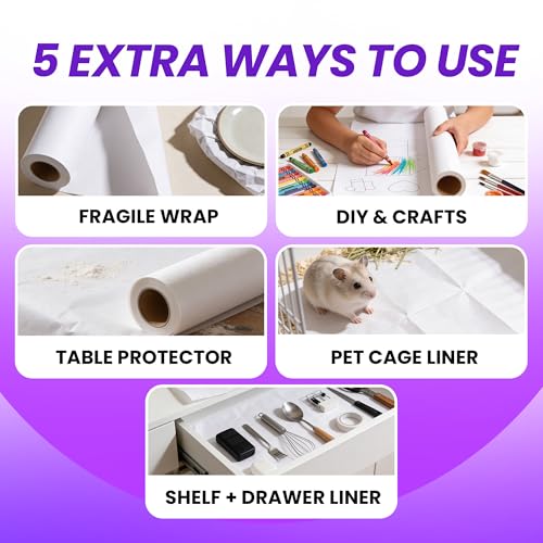 Image of HA SHI Bird Cage Liners - Non-Toxic, Ink-Free Newsprint Paper for Parrots & Small Animals (164 ft Roll - 22 inch Wide (Trim-to-Fit)) | Roll-type cage liner, 22 in wide x 164 ft, ink-free newsprint. Trim to any length for birds and small pet enclosures.