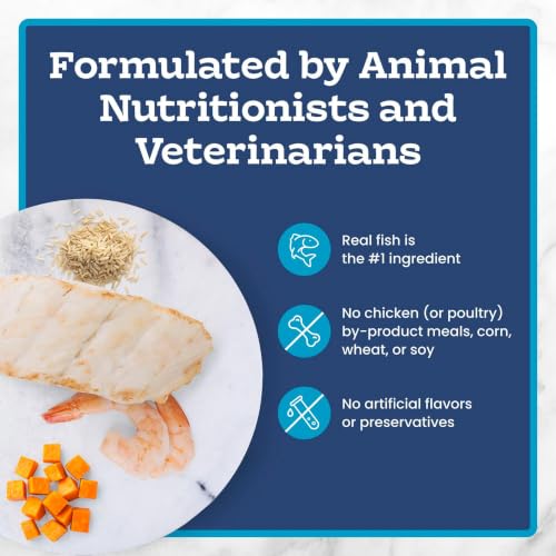 Blue Buffalo Tastefuls Fish & Shrimp Flaked Wet Cat Food, 3 oz, 4 ct | Real Fish First, Entrée in Gravy, No Chicken By-Product, Corn, Wheat, or Soy - image 6