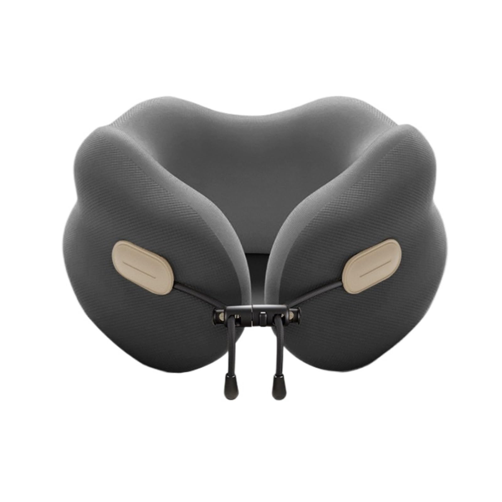 Portatile Cuscino da Viaggio Il Cuscino A Forma di U può Essere Conservato Come Un da Viaggio in Aereo A Rimbalzo Lento Ufficio Casa Morbido(Grey)