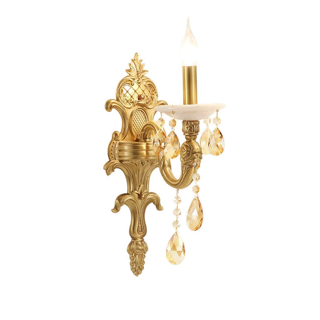 Lampe en cristal de cuivre et jade dorée pour un salon de prestige
