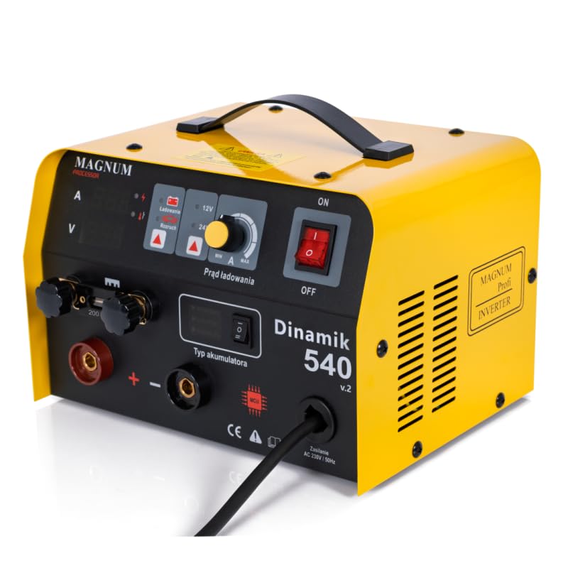 Autobatterie Ladegerät Magnum Dinamik 540 Inverter Batterieladegerät mit Starthilfe – Schnelles Laden und Starthilfe für 12V/24V Autobatterien in Pkw, LKW und Maschinen Bestschweissen.de