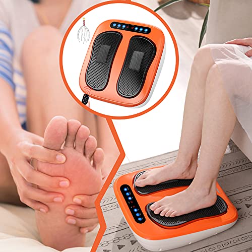 Hoiltal Foot Massager Machine With Remote Control, Adjustable Vibrating And Rotating Speed Electric Foot Massager, Foot, Leg And Back Massager Increased Blood Circulation #TOP3