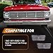 MOTRUM Front Turn Signal Lens Set Compatible with Fo-rd F100 F-100 1967 1968 1969 1970 1971, [DOT] [IP67 Waterproof] Side Marker Lights Housing [No Bulbs], 2 PCS, Sleek Smoked Lens