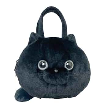 Eve 黒猫 ハンドバッグ BLACK CAT HANDBAG with CHARM SET 黒猫ハンドバッグ チャーム