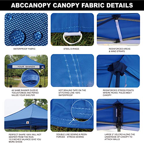 Image of ABCCANOPY Pop up Canopy Tent with Elegant Church Window 10X20,Royal Blue