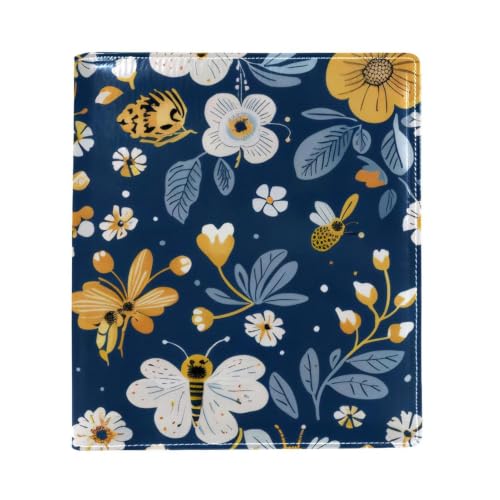 Funda para libros de piel sintética reutilizable y elegante para cuadernos grandes
