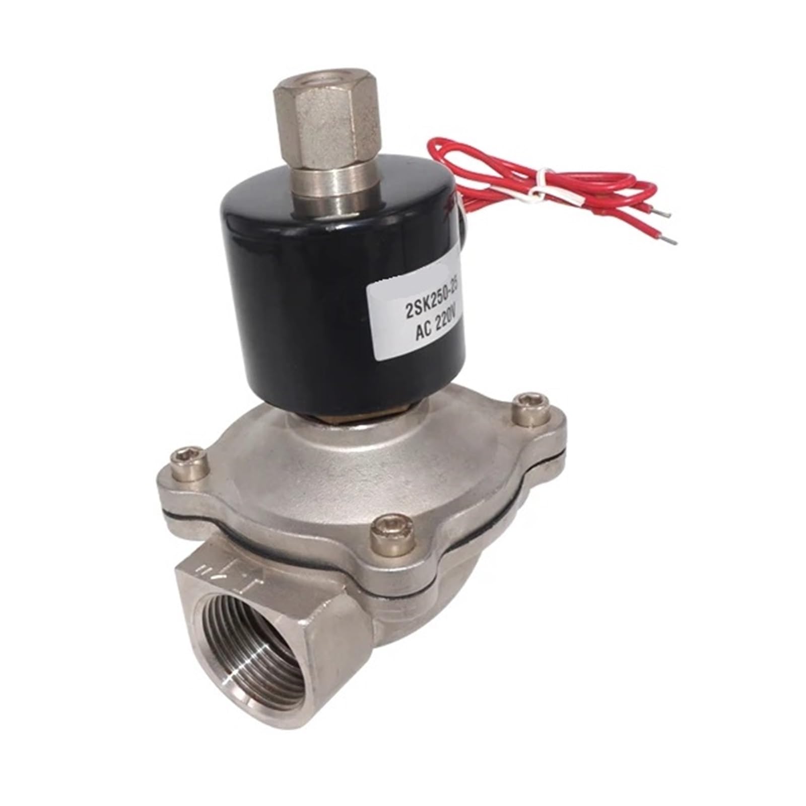 Électrovanne 2S200-20K DC24V en acier inoxydable 3/4 pouce normalement ouverte N/O