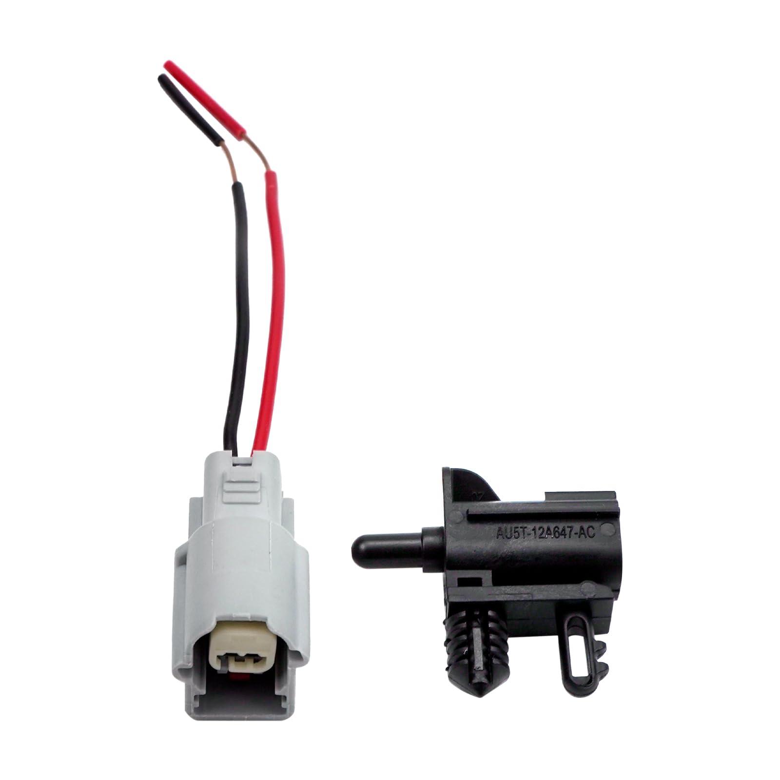 Ambient Air Temperature Sensor Kit & Connector Pigtal Harness Replacement for AU5Z-12A647-B AU5Z12A647B AU5T-12A647-AC Fit for for-d Edge Explorer Lincoln