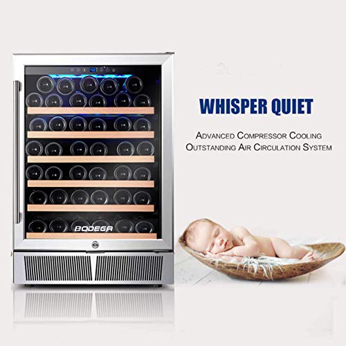 BODEGA 24'' Wine Cooler,Builtin or Freestanding Wine Refrigerator 52