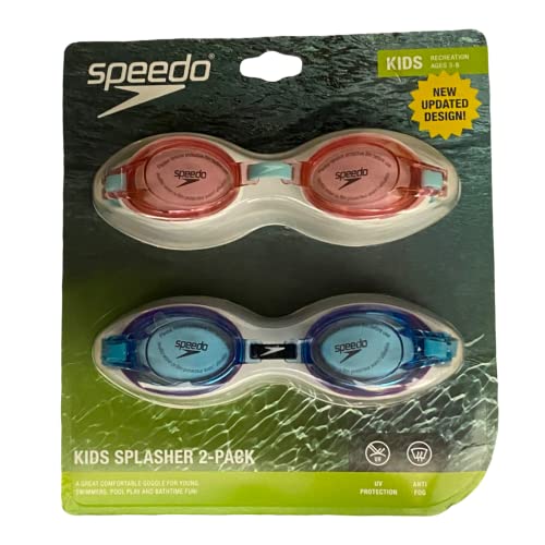 Splasher Goggles Speedo Kids lot de 2 lunettes de natation blanches pour enfant