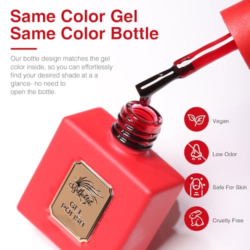 Set de 6 esmaltes en gel 12ml colores cálidos miniatura 6