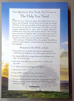 Paperback HelpFinder Bible God's Word at Your Point of Need NLT Guideposts Book