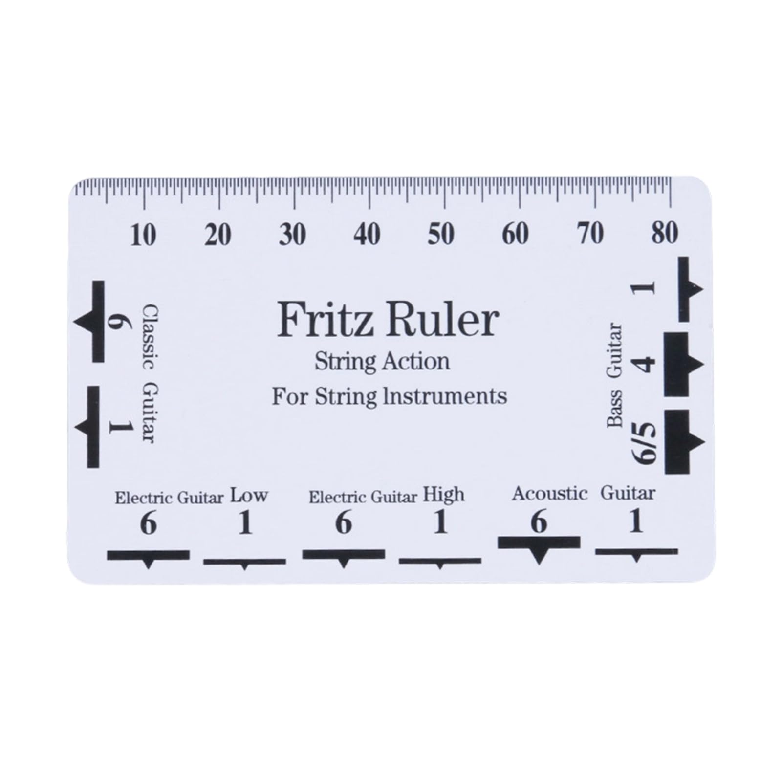 QIAOLIDA Guitar String Height Ruler String Action Gauge Ruler Guitar Set Up Repairing Luthier Tool for Guitars and Bass Setup