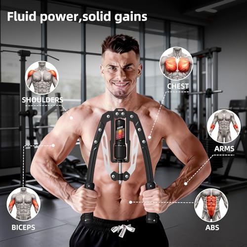 Image of SoftGym Twister Arm Chest Trainer Exerciser Workout Equipment,Adjustable 22-470lbs Hydraulic Power,Home Chest Expander Machine,Home Gym Workout Equipment for Upper Body Strength Training