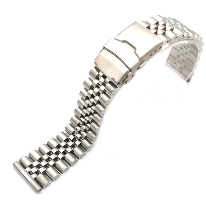 Bracelet de montre 20mm en acier inoxydable universel à boucle robuste