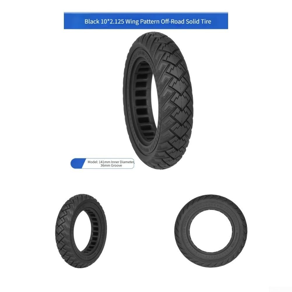 Pneu antidérapant pour scooter 10 x 2,125 motif ailes (2 pièces)