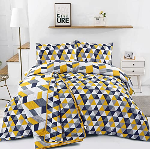 NIMSAY HOME Quartz Geométrico 100% Algodón Funda Nórdica 240 x 220 cm y Fundas Almohada 63 x 63 cm Cover